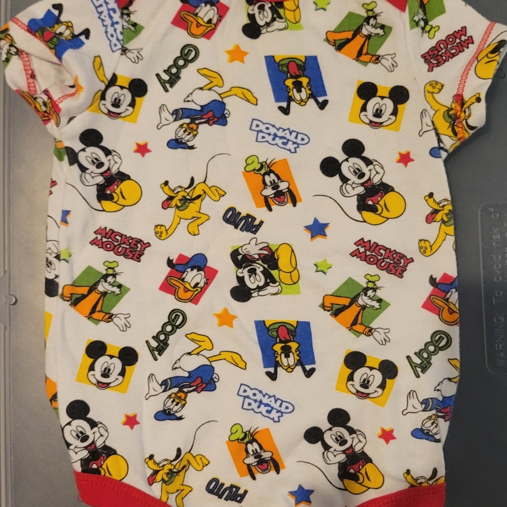 Disney Character Print Baby Onesie